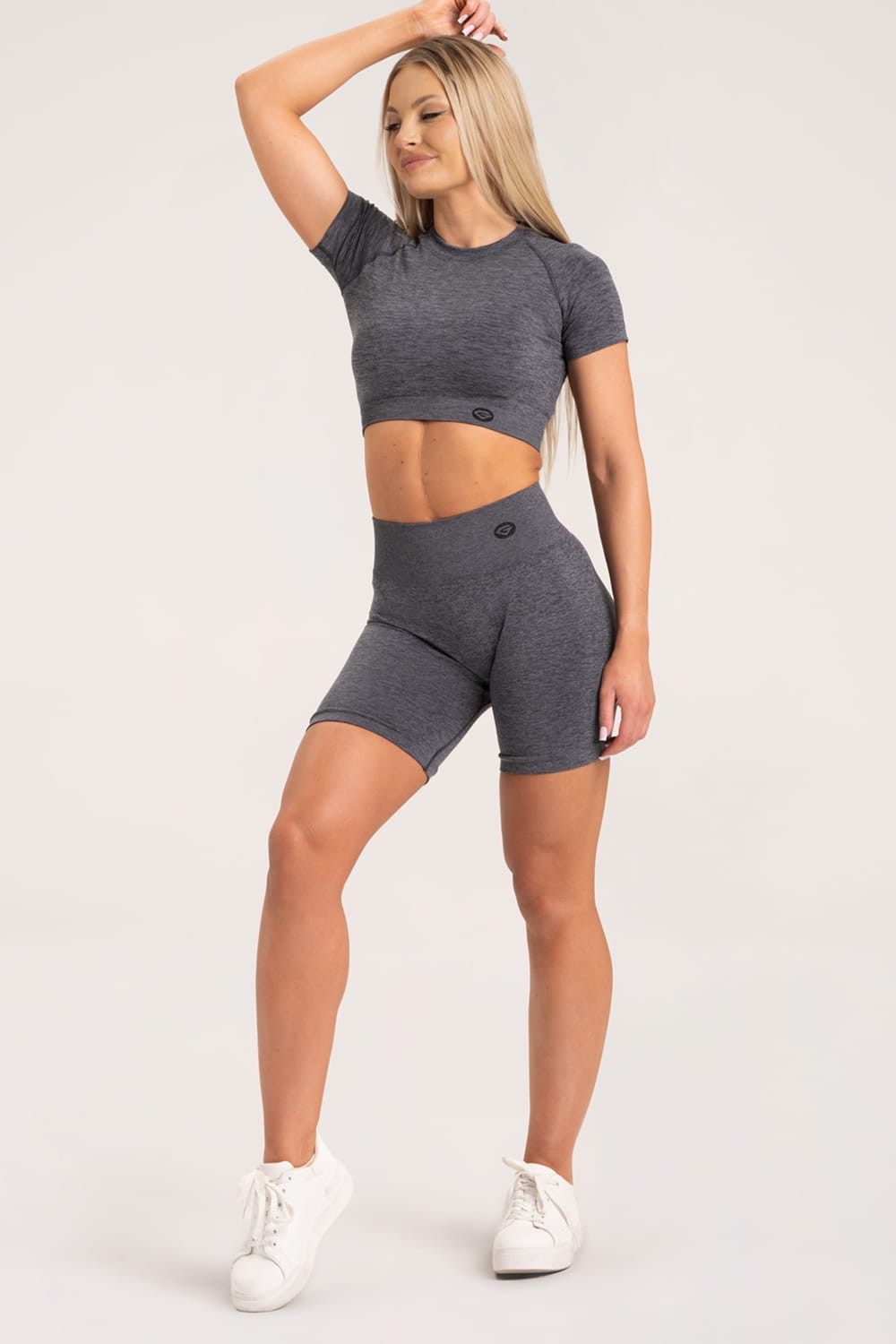 Seamless shorts dark grey