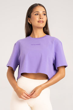 Tričko boxy lilac crush