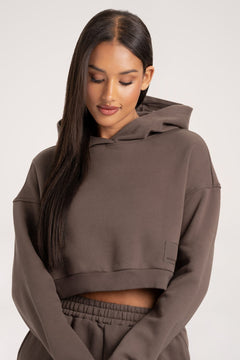 Mikina Crop Chocolate