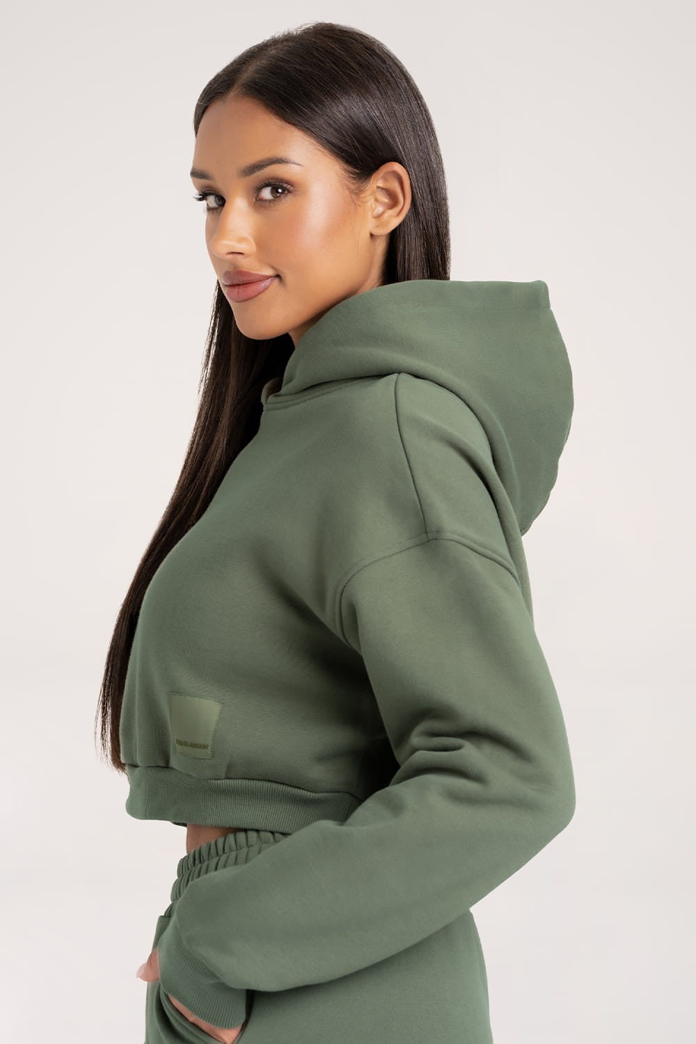 Bluza Crop Green Smoke
