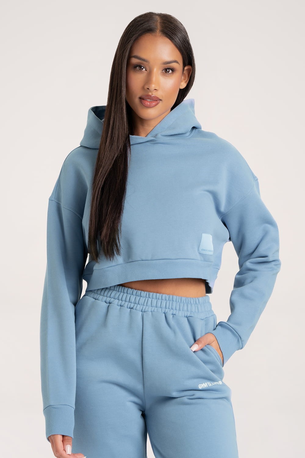 Bluza Crop Sky Blue