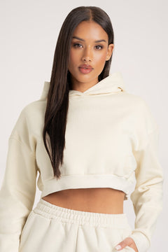 Mikina Crop Off White