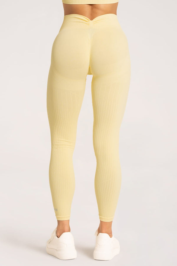 Legíny deep push up 2.0 butter yellow