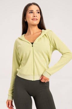 Mikina na zips wild lime