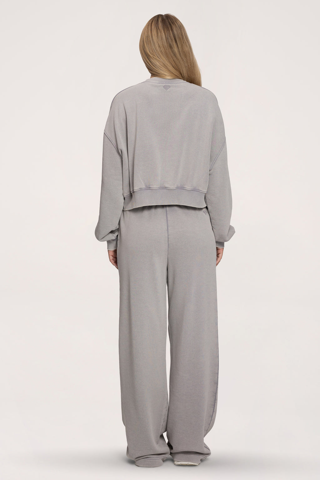 Tepláky s rovnou nohavicou Easy light grey