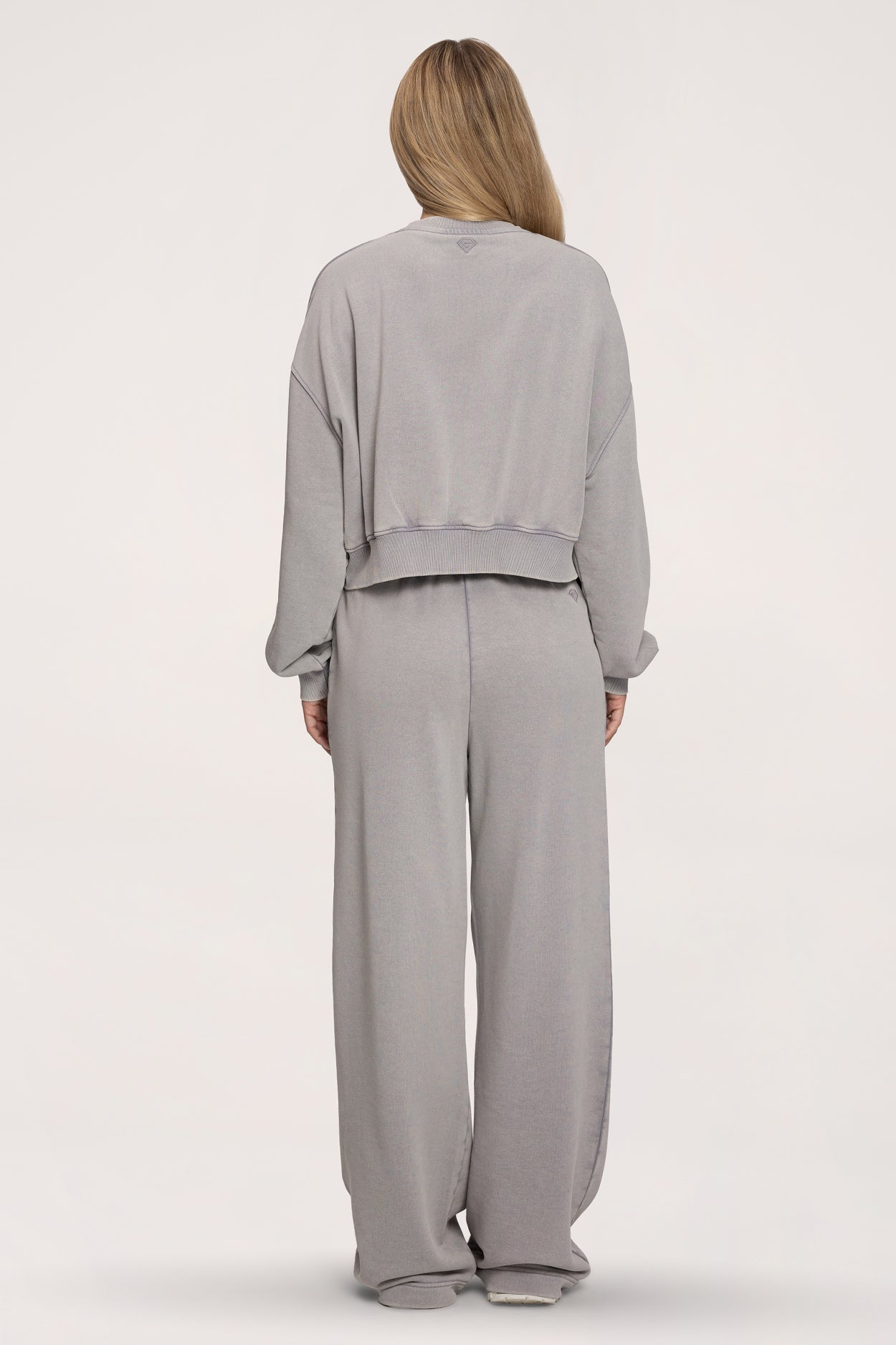 Tepláky s rovnou nohavicou Easy light grey
