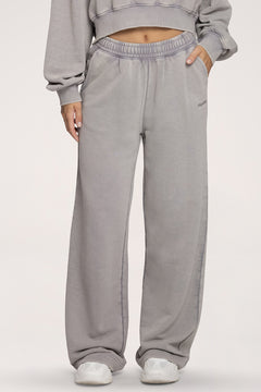 Tepláky s rovnou nohavicou Easy light grey