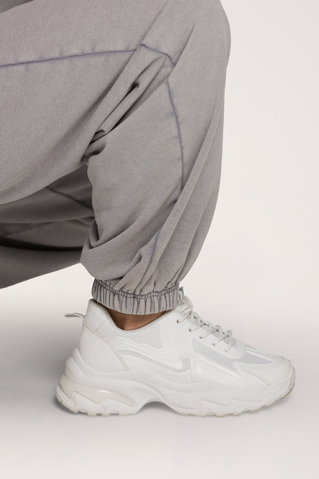 Tepláky so sťahovacou gumou Easy light grey