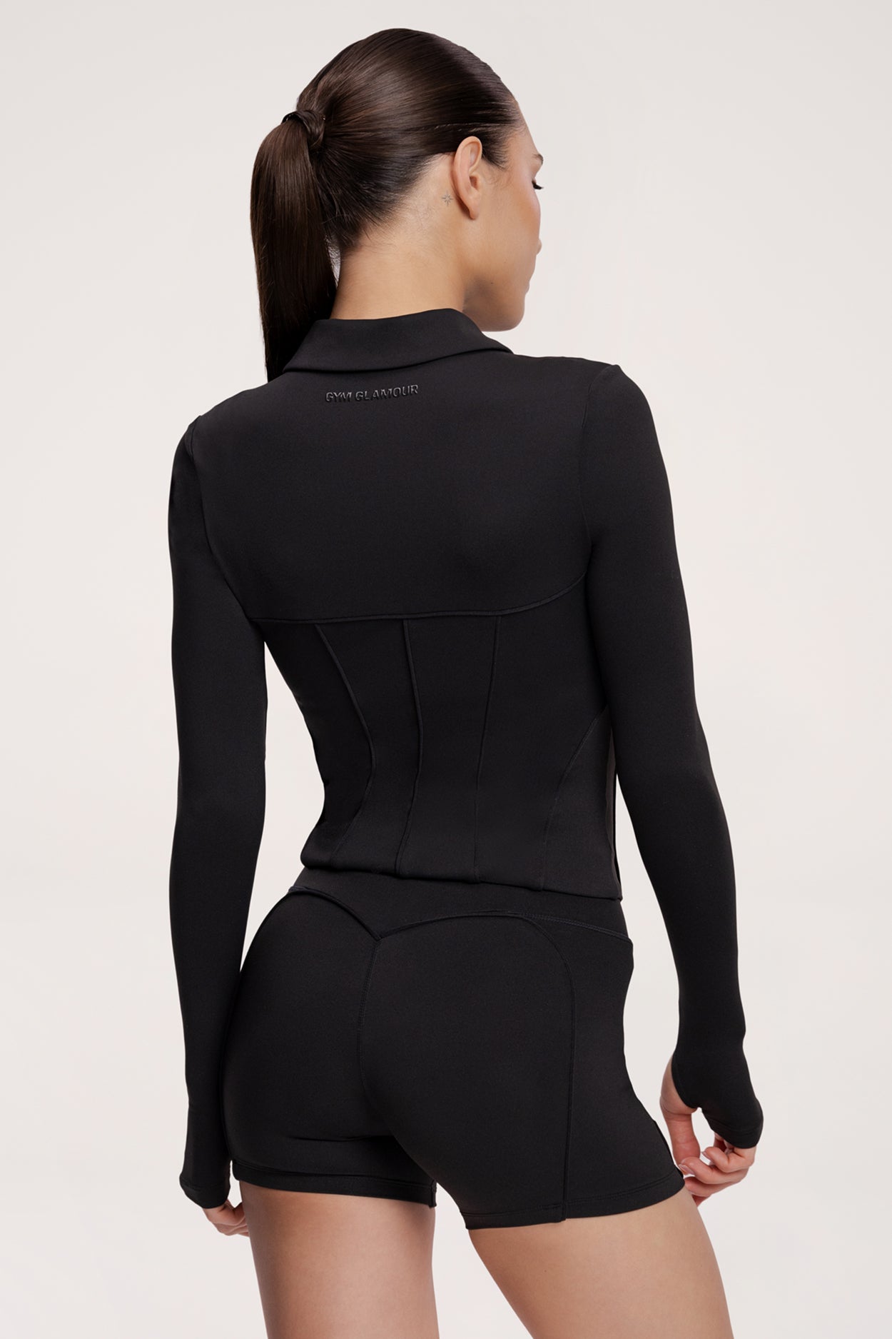 Mikina na zips pilates era black