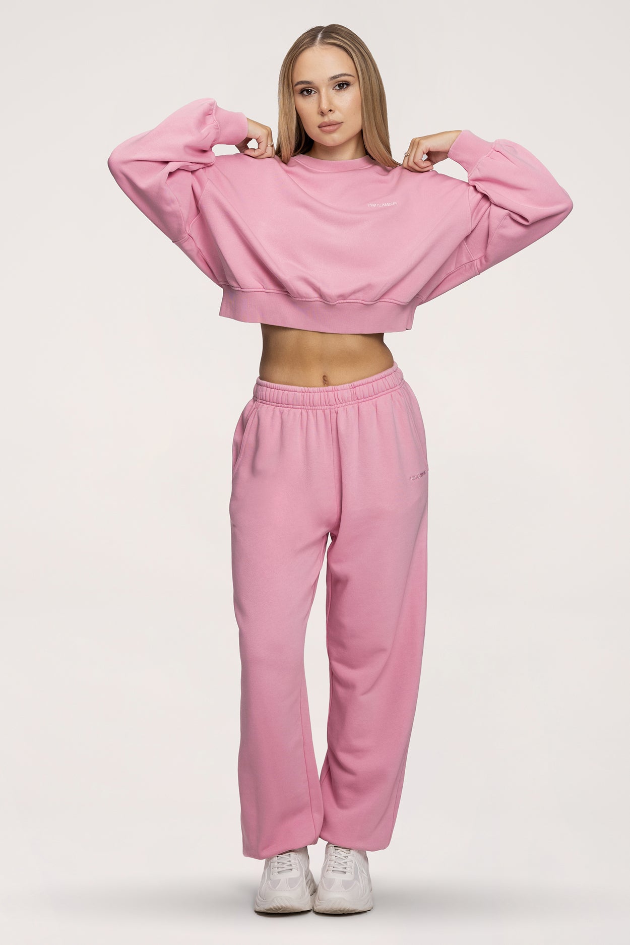 Tepláky so sťahovacou gumou Easy light pink