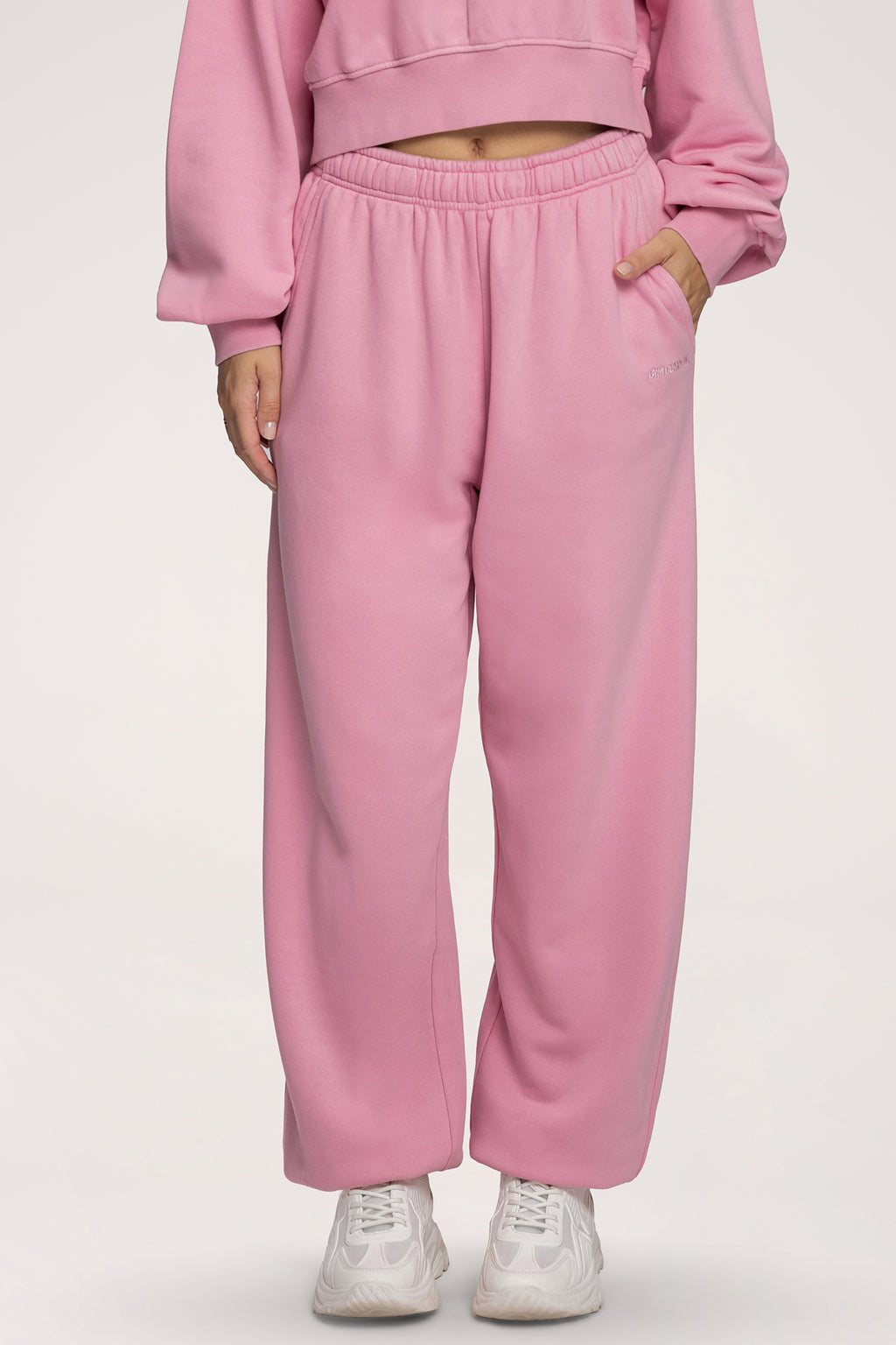 Tepláky so sťahovacou gumou Easy light pink