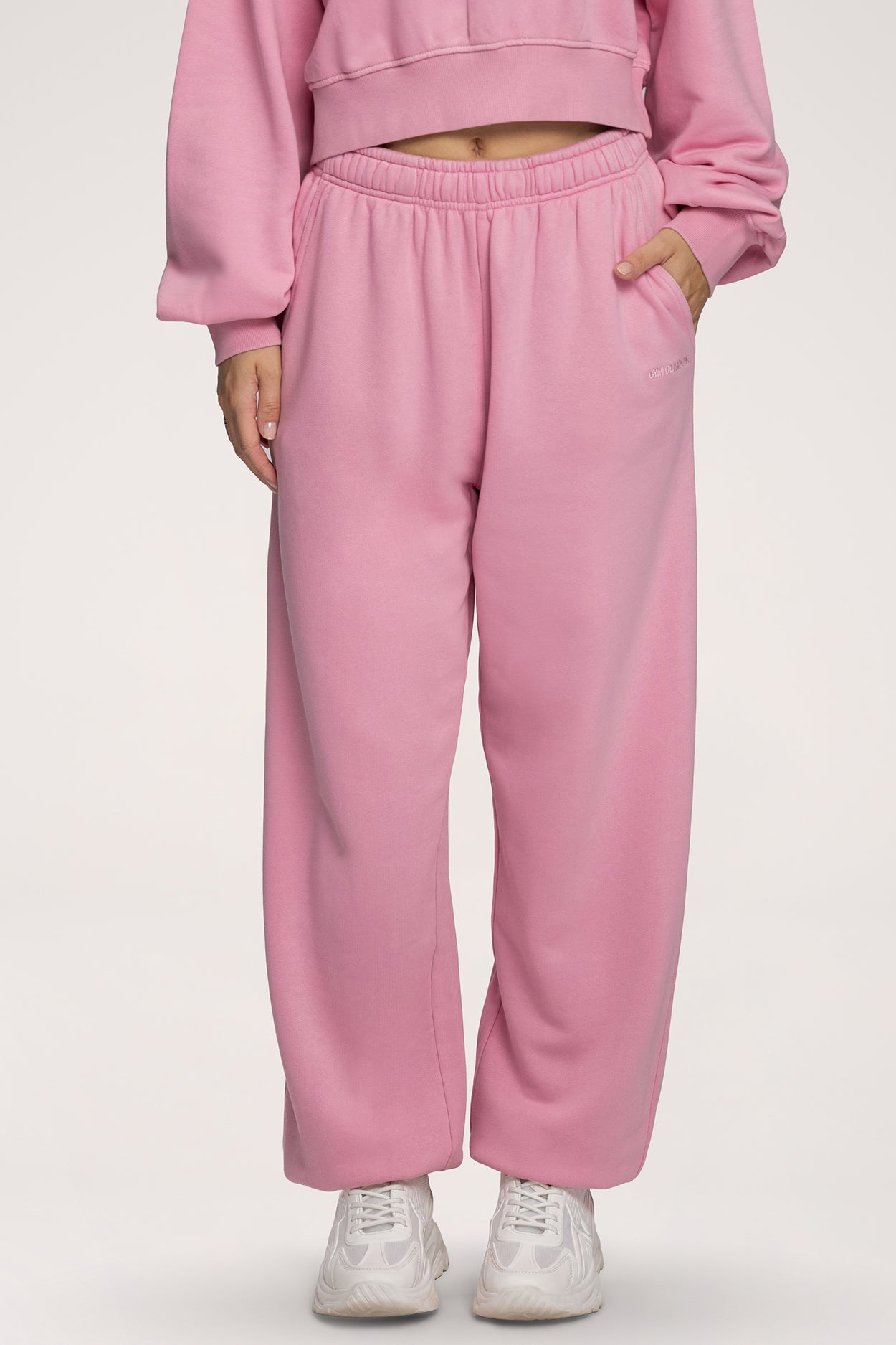 Tepláky so sťahovacou gumou Easy light pink
