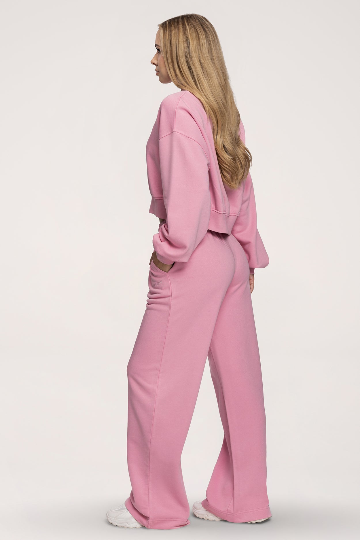 Tepláky s rovnou nohavicou Easy light pink