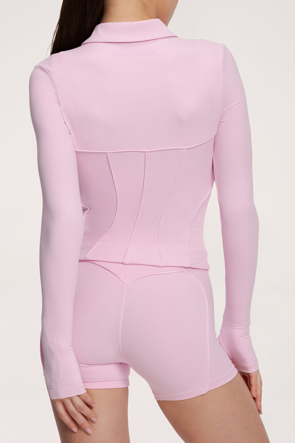 Mikina na zips pilates era pink
