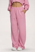 Tepláky s rovnou nohavicou Easy light pink