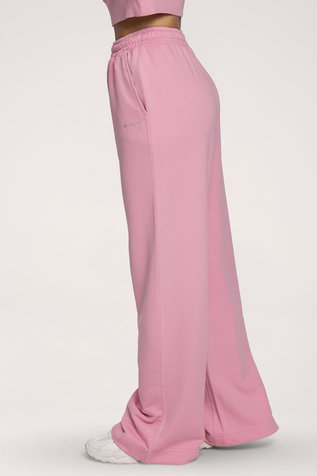 Tepláky s rovnou nohavicou Easy light pink
