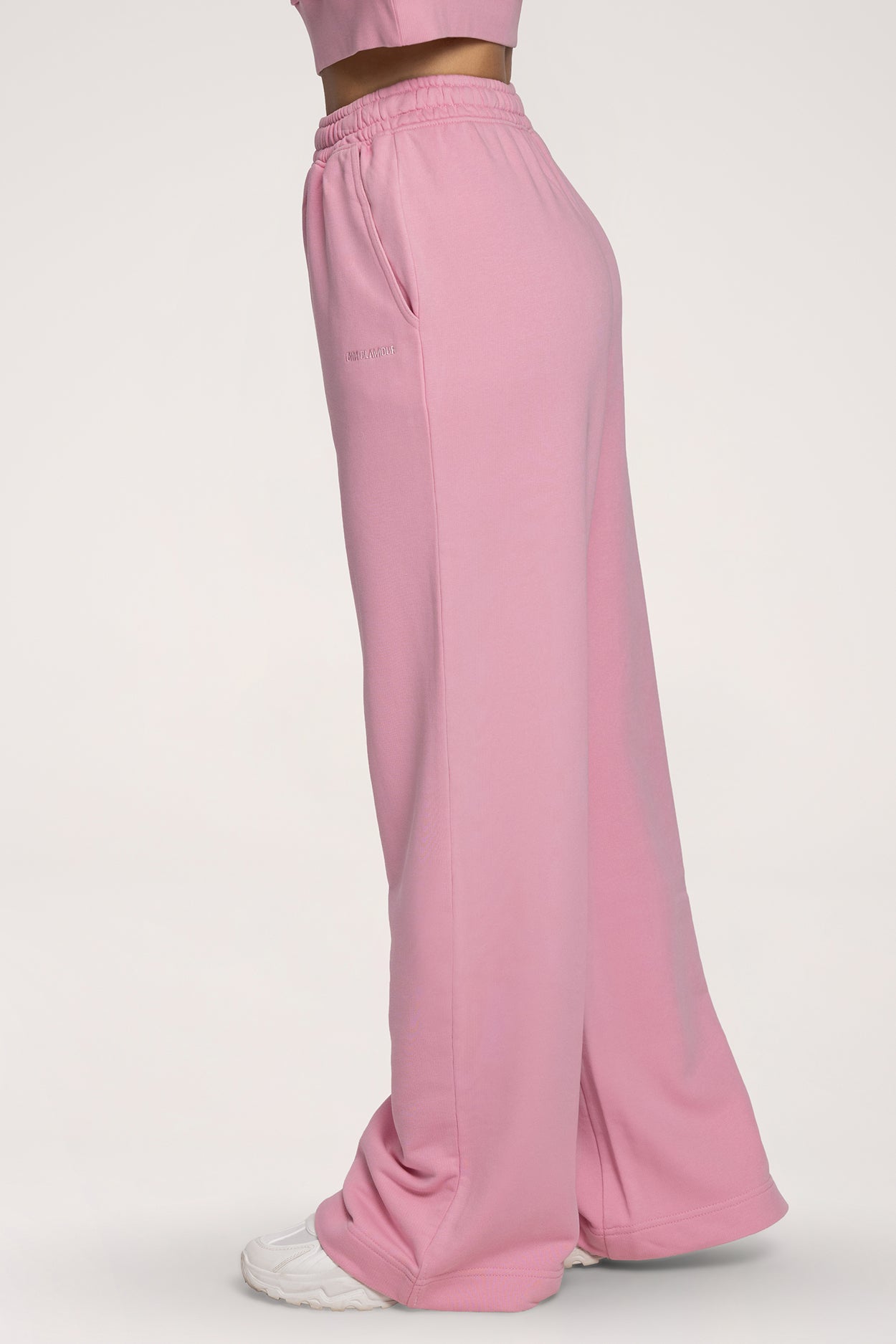 Tepláky s rovnou nohavicou Easy light pink