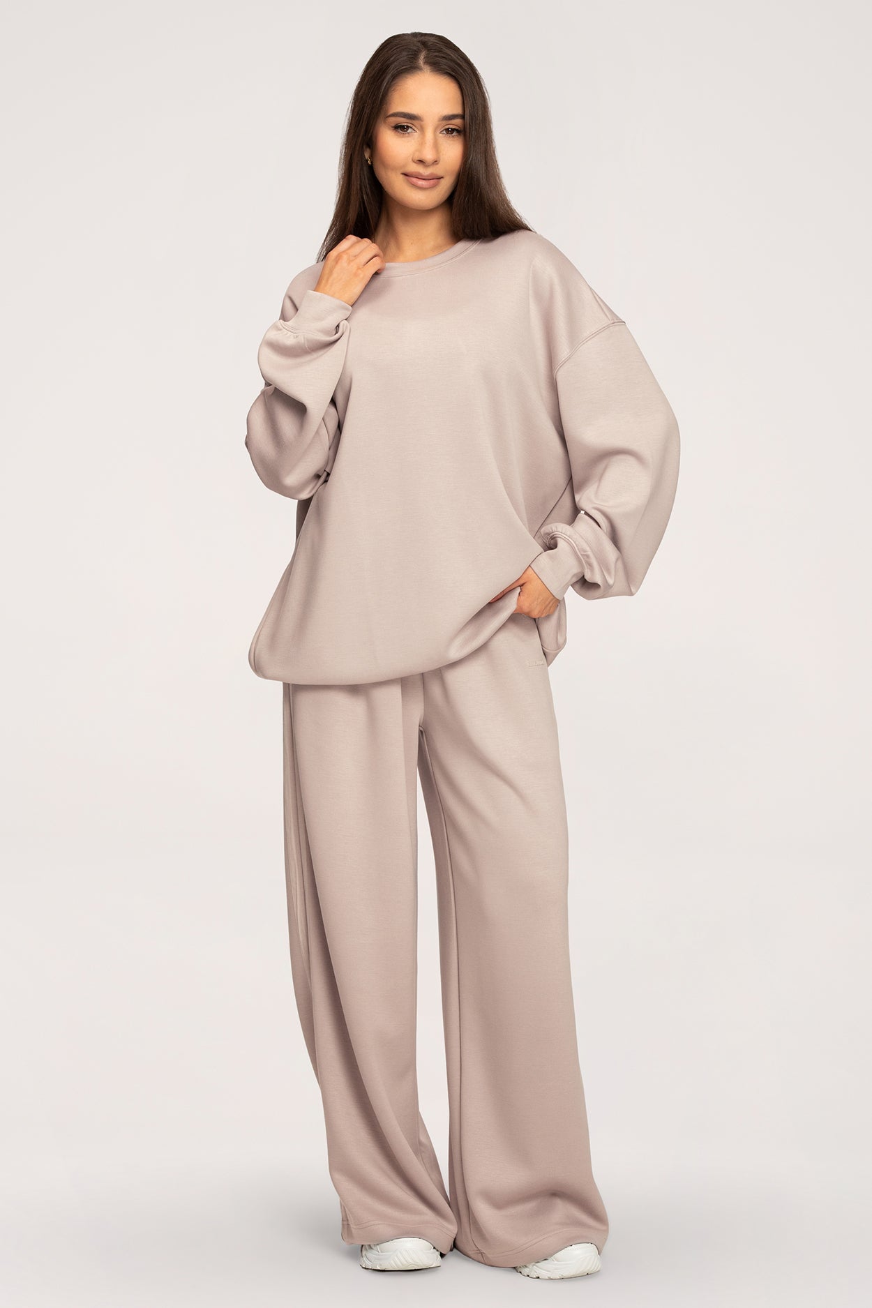 Tepláky Oversize UN1FORM beige