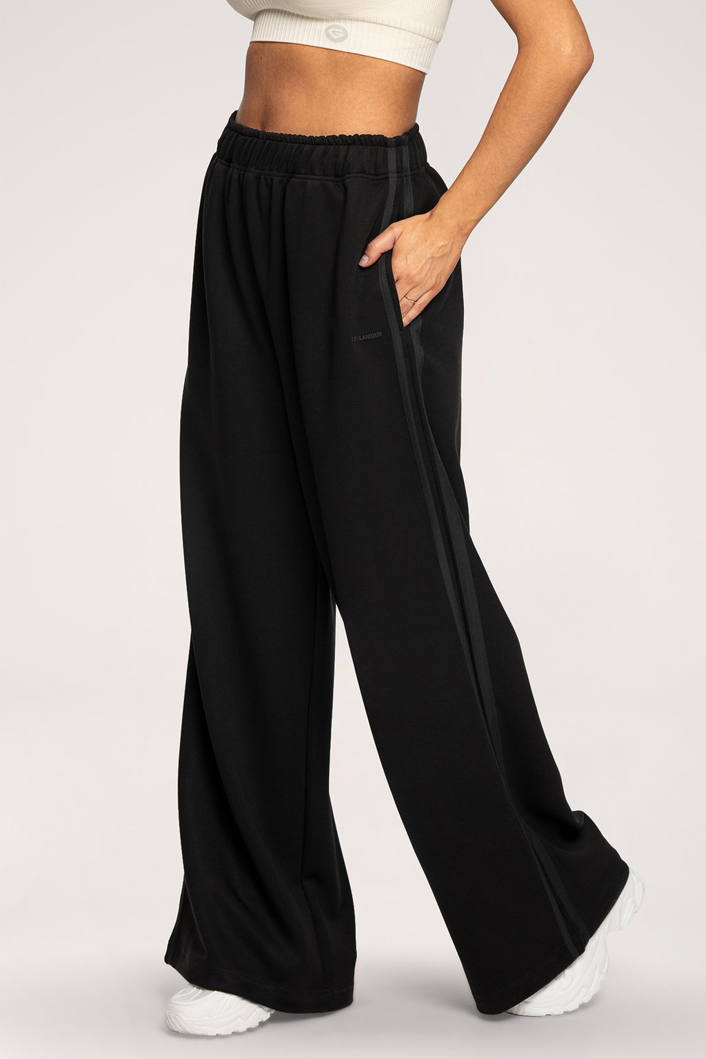Tepláky Oversize UN1FORM black