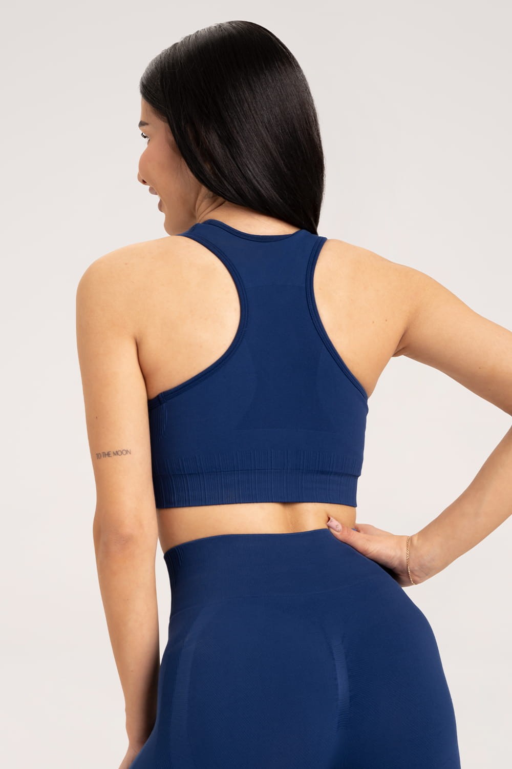 Biustonosz push up classic blue