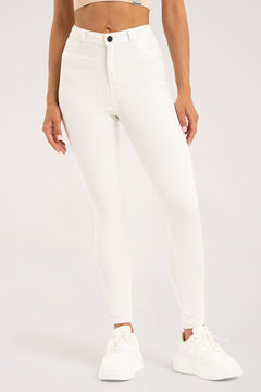 Džínsy skinny off white