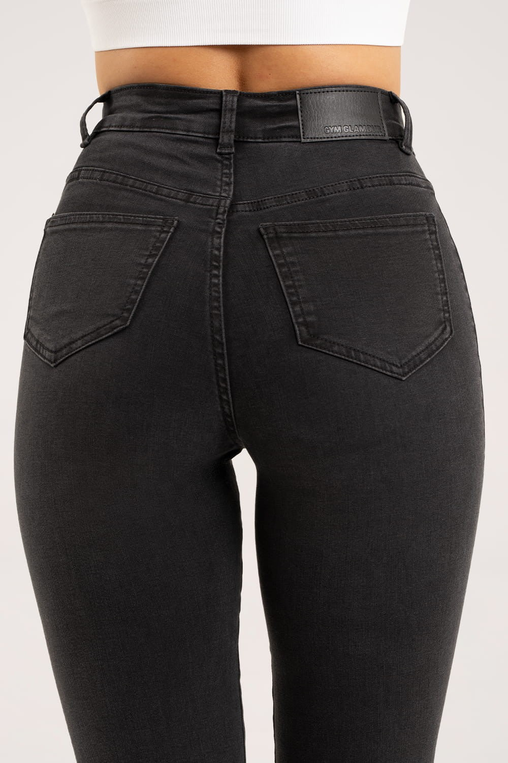Jeansy dzwony black