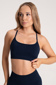 Podprsenka second skin dark blue