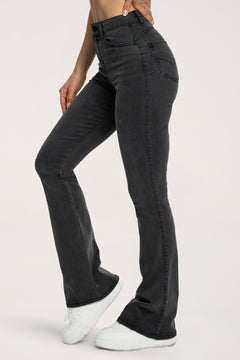Džínsy zvony  long perfect slim black