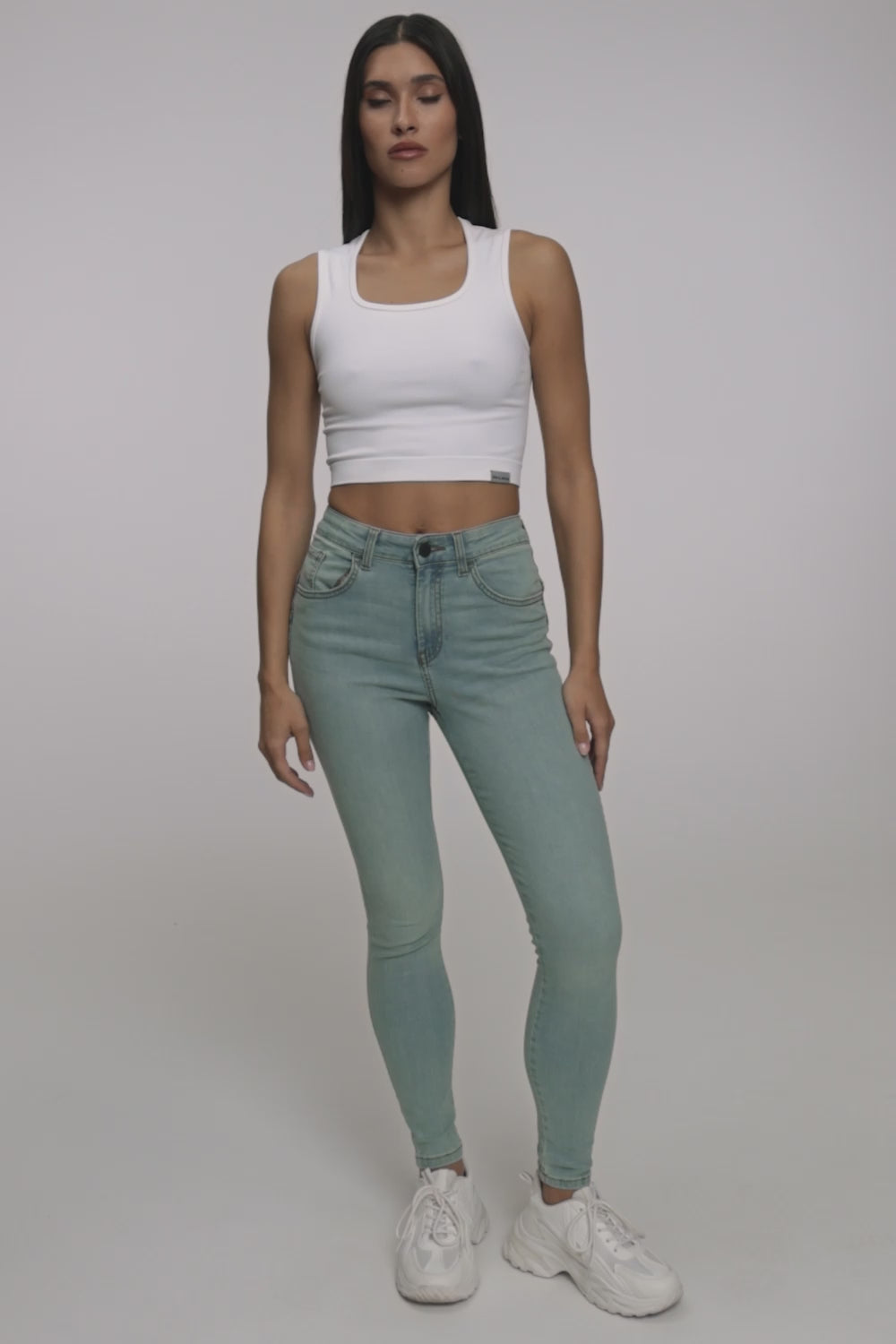 Džínsy skinny perfect slim light blue